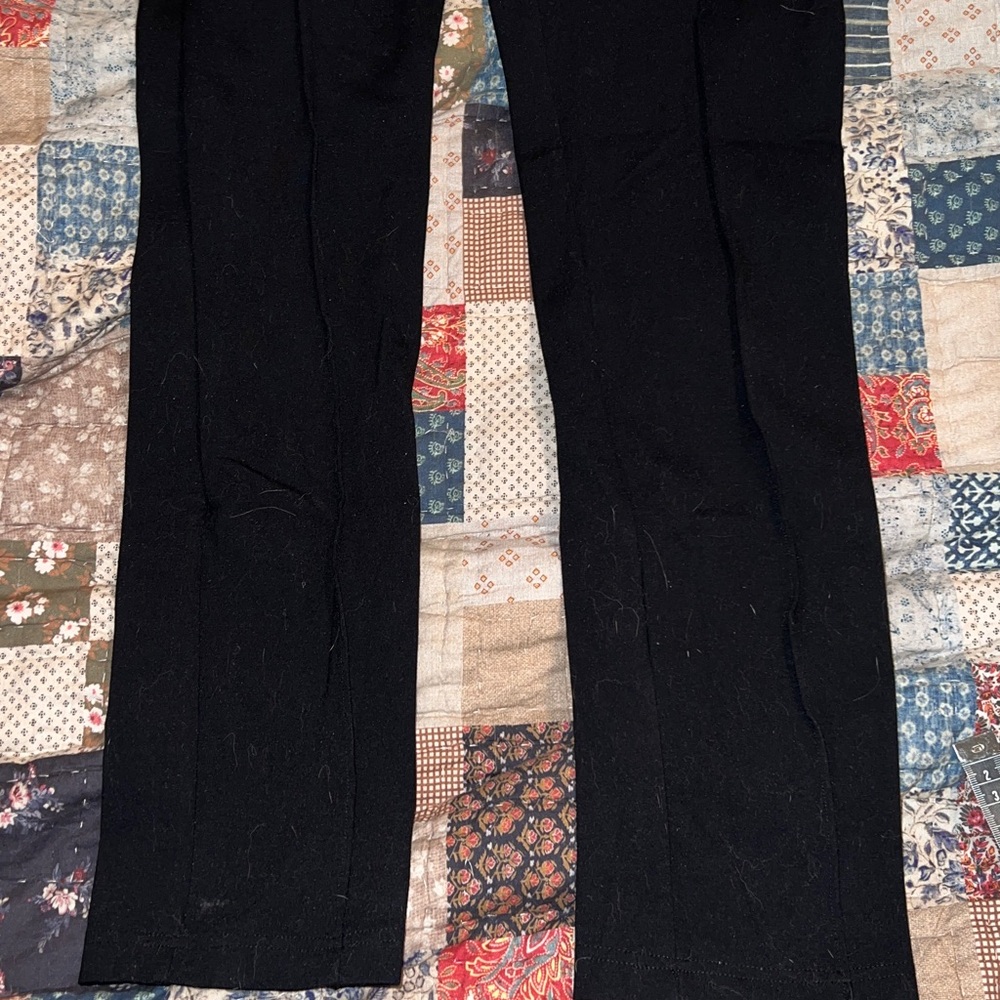 Vintage Burberry pleated front straight cropped black pants 30” x 27” - Picture 6 of 6